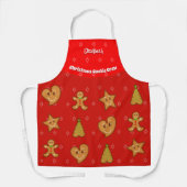 Tablier Cookie de Noël Crew-Gingerbread Pals-Red M (Recto)