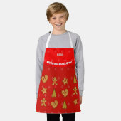 Tablier Cookie de Noël Crew-Gingerbread Pals-Red S (Porté)
