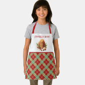 Tablier cookie de Noël plat cuisson ajouter nom aquarelle (Insitu)