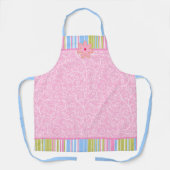 Tablier Cookie de sucre rose torréfaction et rayures (Recto)