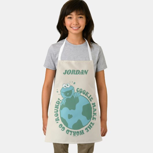 Tablier Cookie Monster | Ajouter Votre Nom (Insitu)