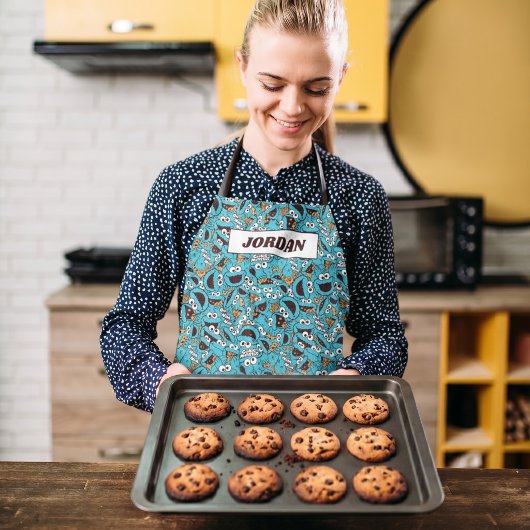 Tablier Cookie Monster | Modèle Nom Nom Nom