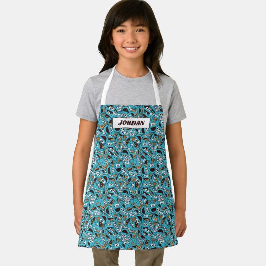 Tablier Cookie Monster | Nom Nom Nom Nom Motif (Insitu)