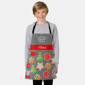 TABLIER COOKIES DE NOËL (Porté)