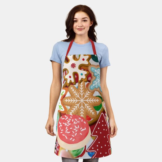 Tablier Cookies de Noël (Porté)