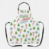 Tablier Cookies de Noël Baking Spiritas brillant (Recto)