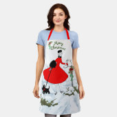 Tablier Cookies de Noël et dîner (Porté)