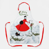 Tablier Cookies de Noël et dîner (Recto)