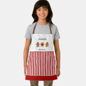 Tablier Cookies de vacances rouge et blanc Bande pour enfa (Insitu)