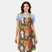 Tablier Cookies décorés par des animaux de bois (Porté)