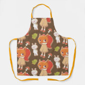 Tablier Cookies décorés par des animaux de bois (Recto)