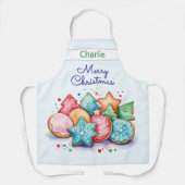 Tablier Cookies festifs Joyeux Noël Personnalisé (Recto)