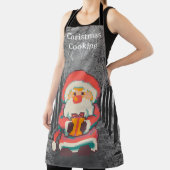 Tablier Cooking Christmas, Santa pixelart, Pixel Art (Insitu)