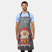 Tablier Cooking Christmas, Santa pixelart, Pixel Art (Porté)