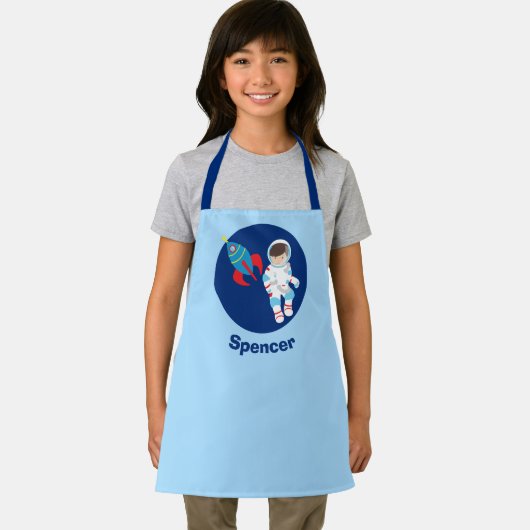 Tablier Cool Astronaut Rocket Ship Custom Kids (Insitu)