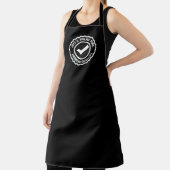 Tablier Cool black BBQ apron for grillmaster chef's name (Insitu)