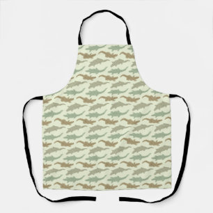 Tablier Cool Camo Alligators - motif sans soudure.