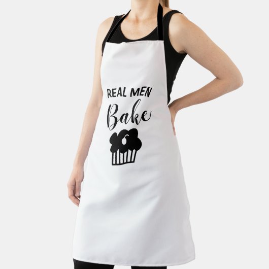 Tablier Cool Custom Real Men Bake (Insitu)