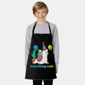 Tablier Cool Cute Alpaca Llama Cactus Filles Anniversaire (Porté)
