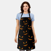Tablier Cool effrayant Jack O'Lantern visage motif d'Hallo (Porté)