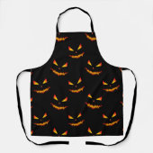 Tablier Cool effrayant Jack O'Lantern visage motif d'Hallo (Recto)