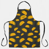 Tablier Cool et amusant yummy taco motif Monogramme (Recto)