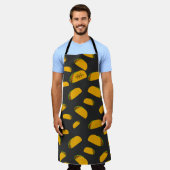 Tablier Cool et amusant yummy taco motif Monogramme (Porté)