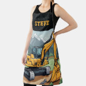 Tablier Cool Excavateur Nom Matériel de construction Homme (Insitu)