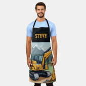 Tablier Cool Excavateur Nom Matériel de construction Homme (Porté)