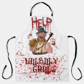 Tablier Cool HillBilly Grill Halloween Danemark Apron! (Recto)