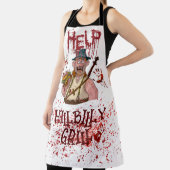 Tablier Cool HillBilly Grill Halloween Danemark Apron! (Insitu)