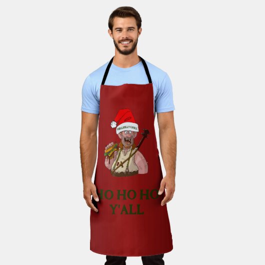 Tablier Cool HillBilly Grill Noël Danemark Apron! (Porté)