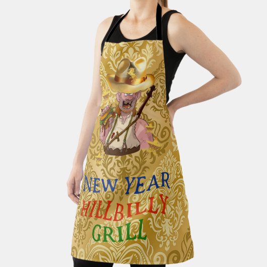 Tablier Cool HillBilly Grill Nouvel An Danemark Apron! Tab (Insitu)