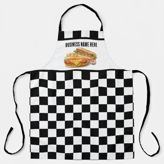 Tablier Cool hotdog ajouter Vérification du nom de l'entre (Recto)