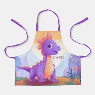 Tablier Cool kids dinosaur ajouter un nom