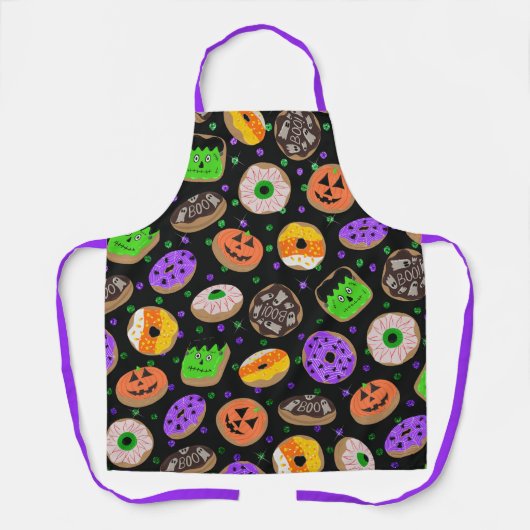 Tablier Cool Parties scintillant mignonne Confetti Donut H (Recto)