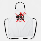 Tablier Cool Personnalisé Le Grill Master Mens Femmes (Recto)