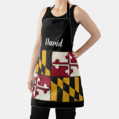 Tablier Cool Personnalisé Maryland Drapeau Chef Apron (Insitu)