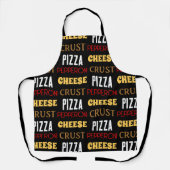 Tablier Cool plaisir pizza pepperoni fromage croûte texte  (Recto)