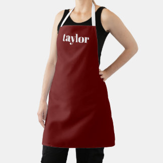 Tablier Cool Rouge moderne minimaliste tendance personnali