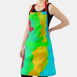Tablier Cool rouge vert rouge Abstrait brillant