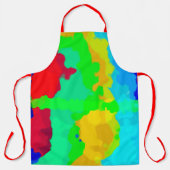 Tablier Cool rouge vert rouge Abstrait brillant (Recto)