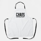 Tablier Coordinateur du chaos - Drôle citation de vie de m (Recto)