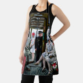 Tablier Copenhagen Tram, célèbre peinture, (Insitu)