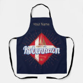 Tablier Copenhague capitale Danemark Retro voilier (Recto)