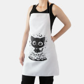 Tablier Copie de Crânes de Chat Créatif Gothique Chat Mign (Insitu)