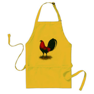 Tablier Coq de combat américain : Brun Rouge