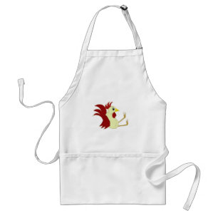 Tablier Coq de dessin animé drôle