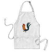 Tablier Coq de dessin animé mignon (Devant)