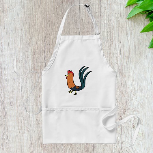 Tablier Coq de dessin animé mignon